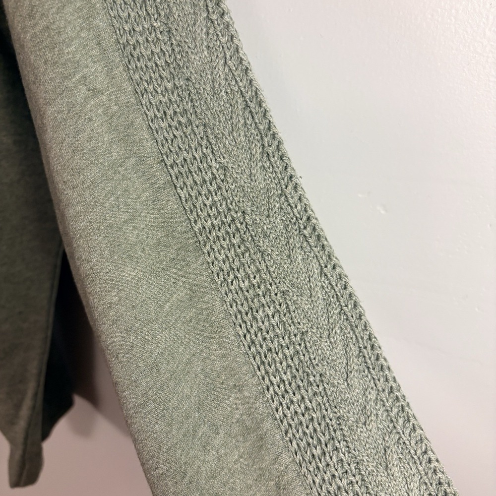 NWT J.Jill Sweater-Trimmed Sweatshirt Size XL Sage Green Career Teacher - Picture 5 of 8